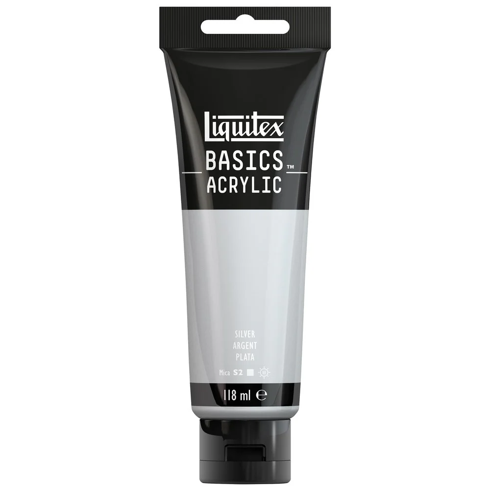 Basics Acrylic Color - Silver - Image 3