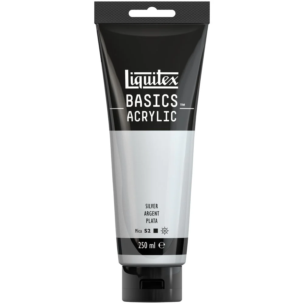 Basics Acrylic Color - Silver - Image 4