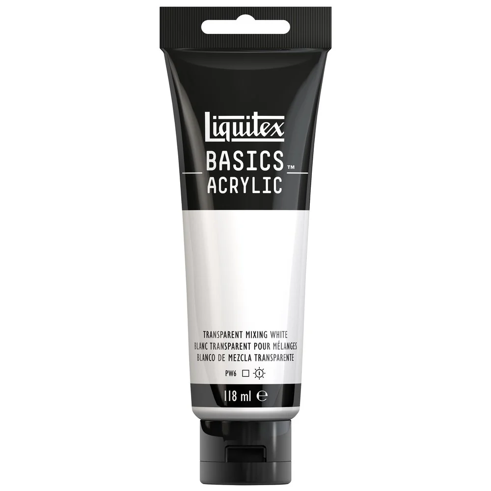 Basics Acrylic Color - Transparent Mixing White - Image 3