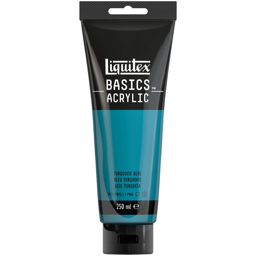Basics Acrylic Color - Turquoise Blue - Image 4
