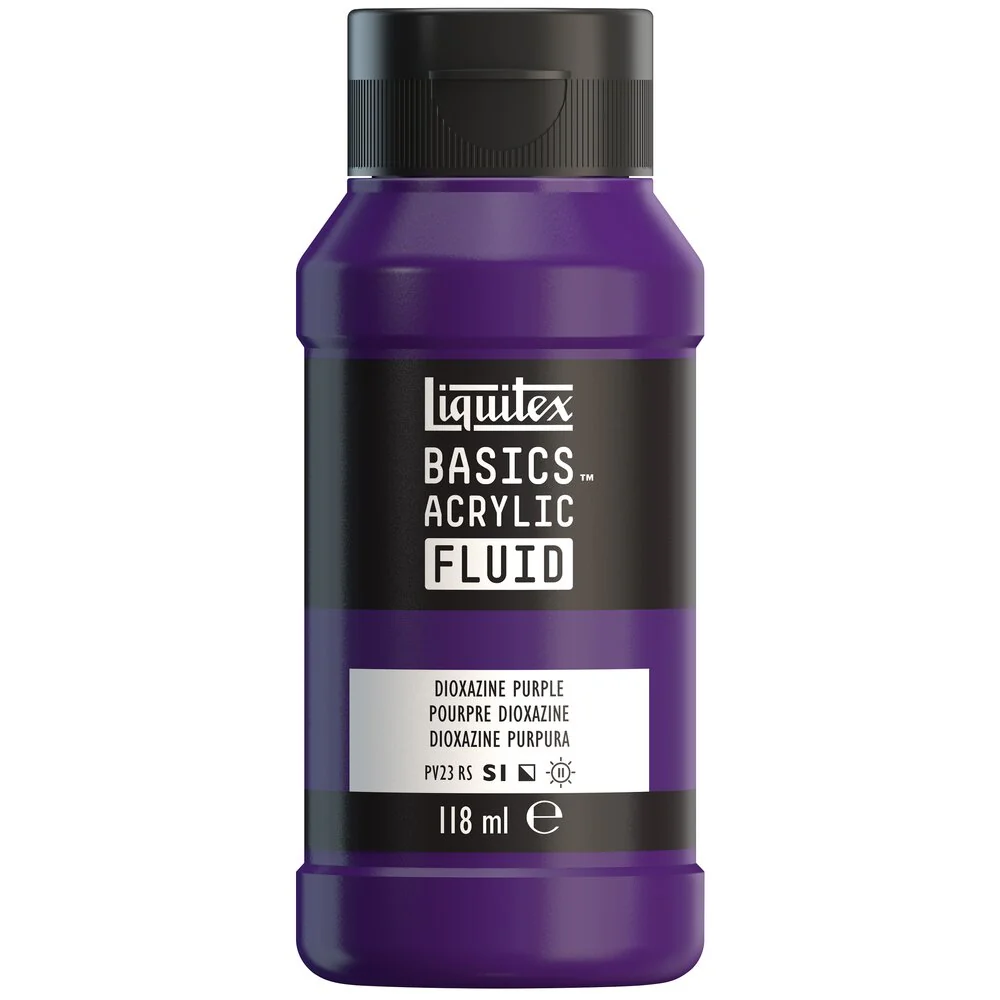 Basics Acrylic Fluid Color - Dioxazine Purple - Image 2