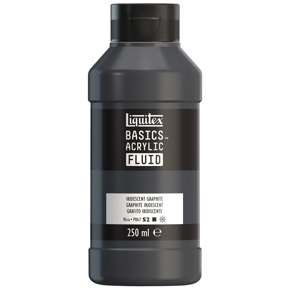 Basics Acrylic Fluid Color - Iridescent Graphite - Image 3