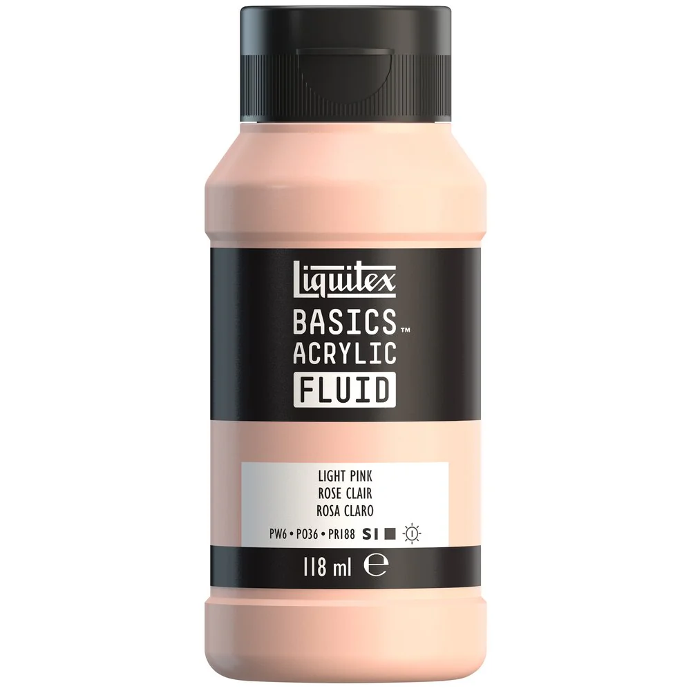 Basics Acrylic Fluid Color - Light Pink - Image 2