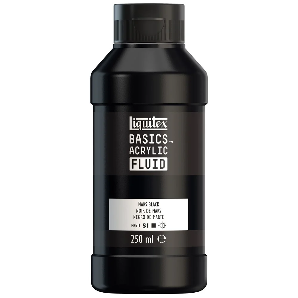 Basics Acrylic Fluid Color - Mars Black - Image 3