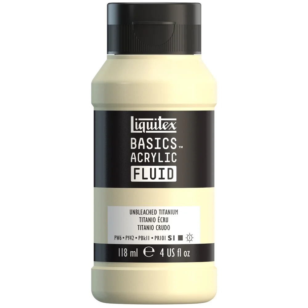 Basics Acrylic Fluid Color - Unbleached Titanium - Image 2