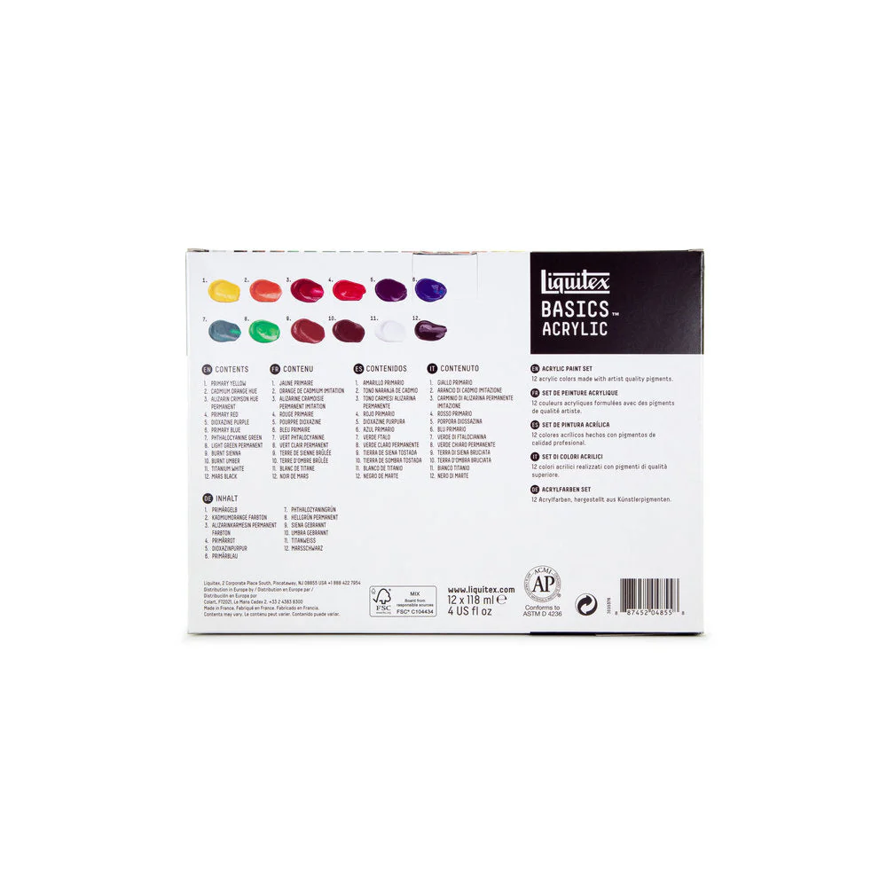 Basics Acrylic Set - 12x118ml - Image 6