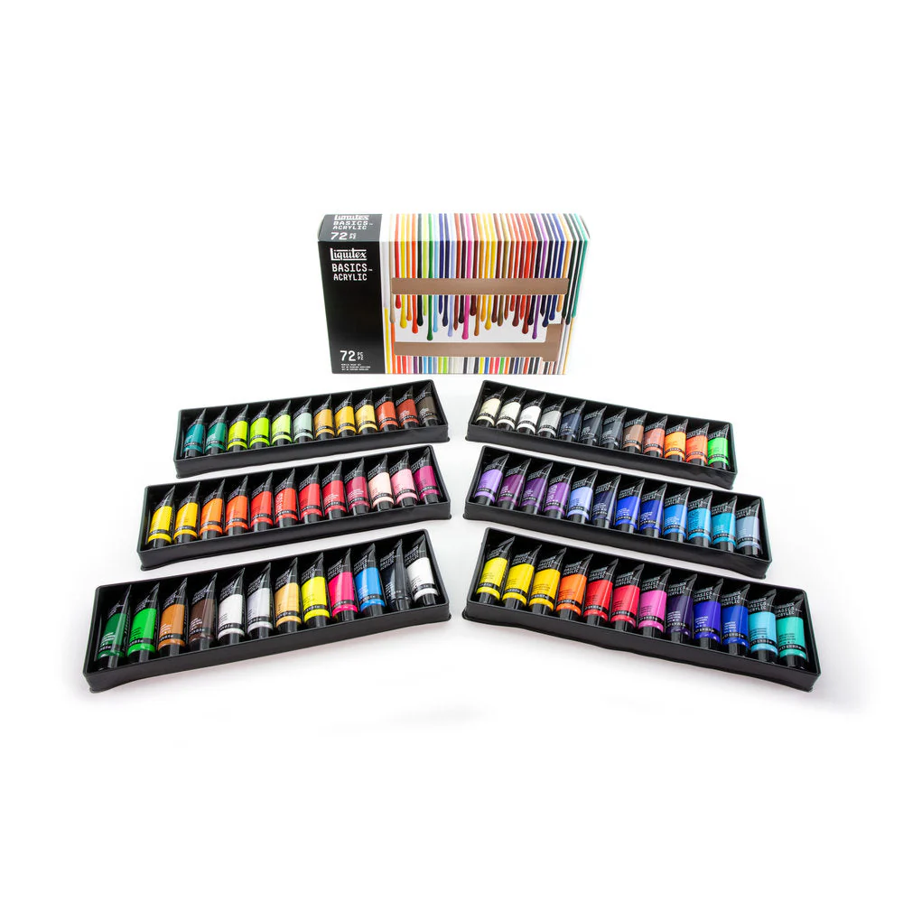 Basics Acrylic Set - 72x22ml - The Complete Range - Image 3