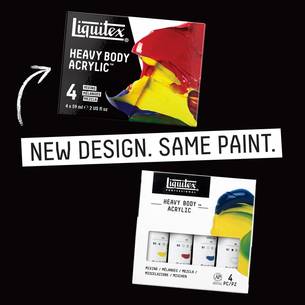 Heavy Body Acrylic Set - 4x59ml - Mixing - Image 4