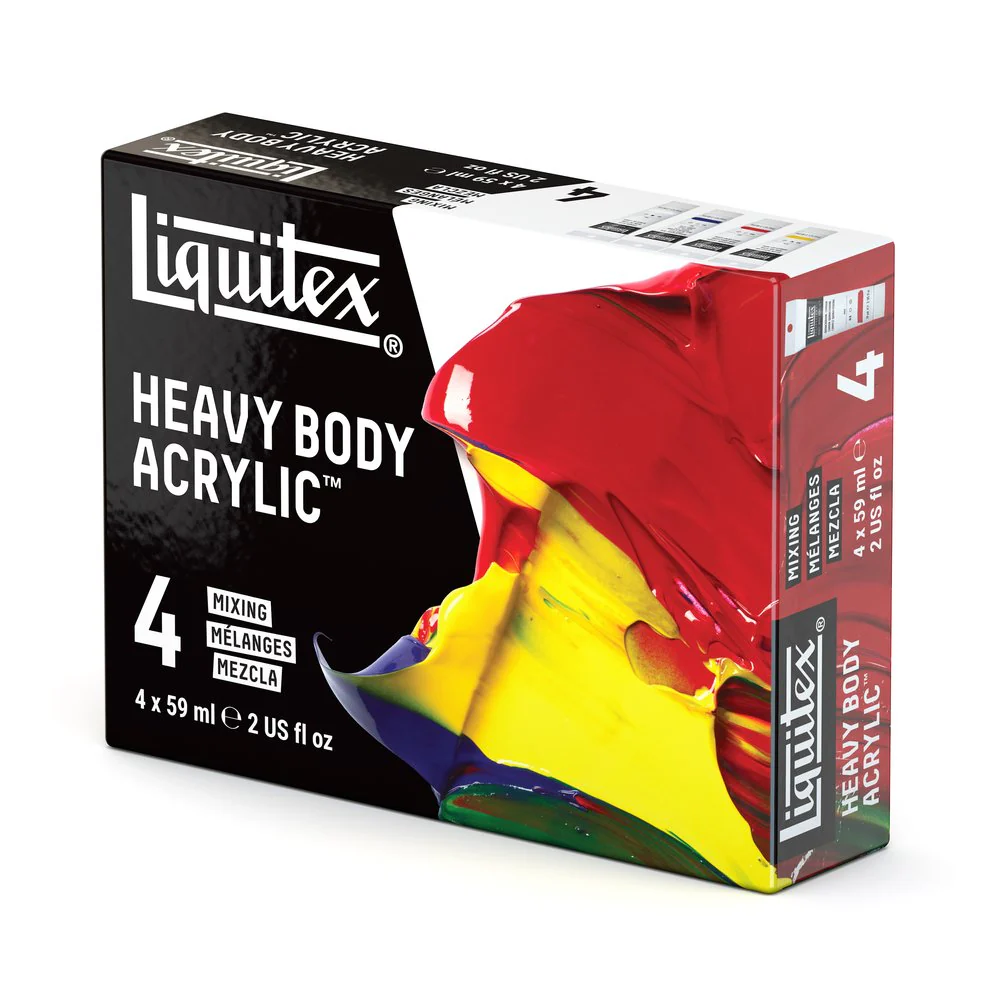 Heavy Body Acrylic Set - 4x59ml - Mixing - Image 8