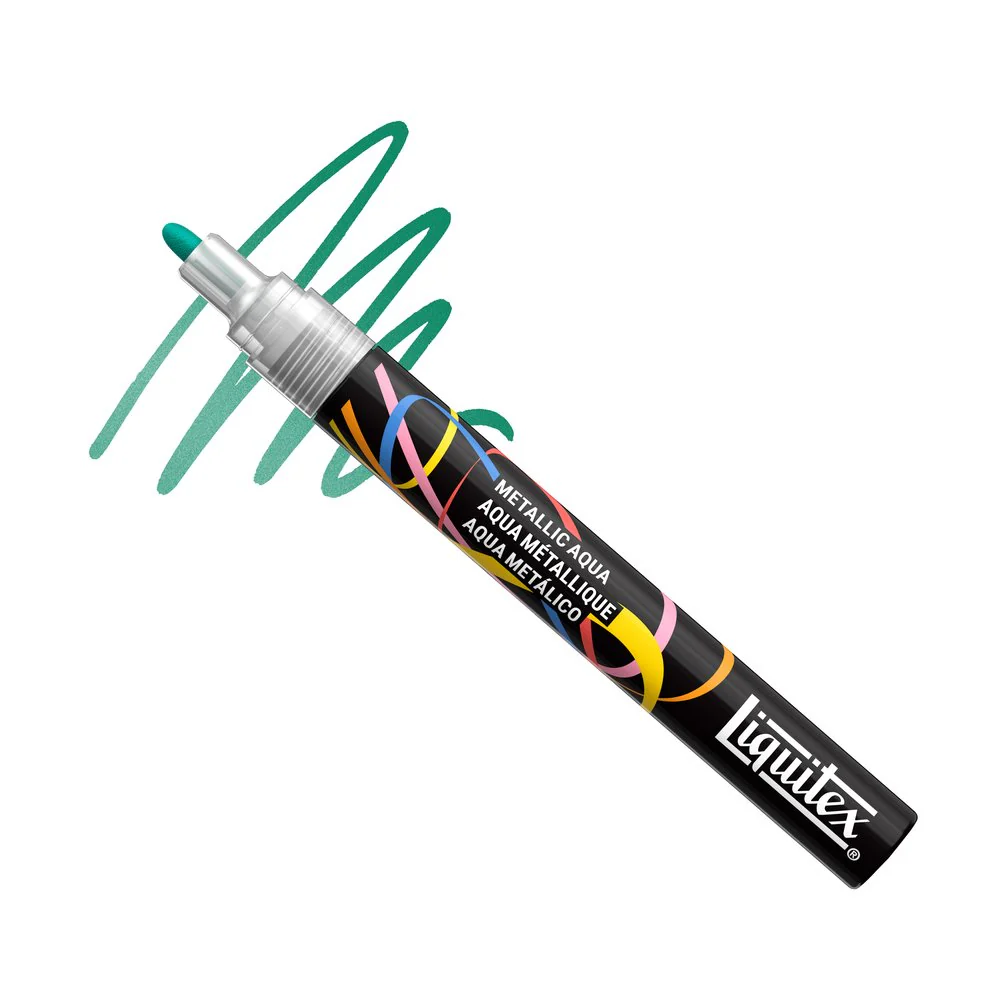 Liquitex Marker - Metallic Aqua - Image 2
