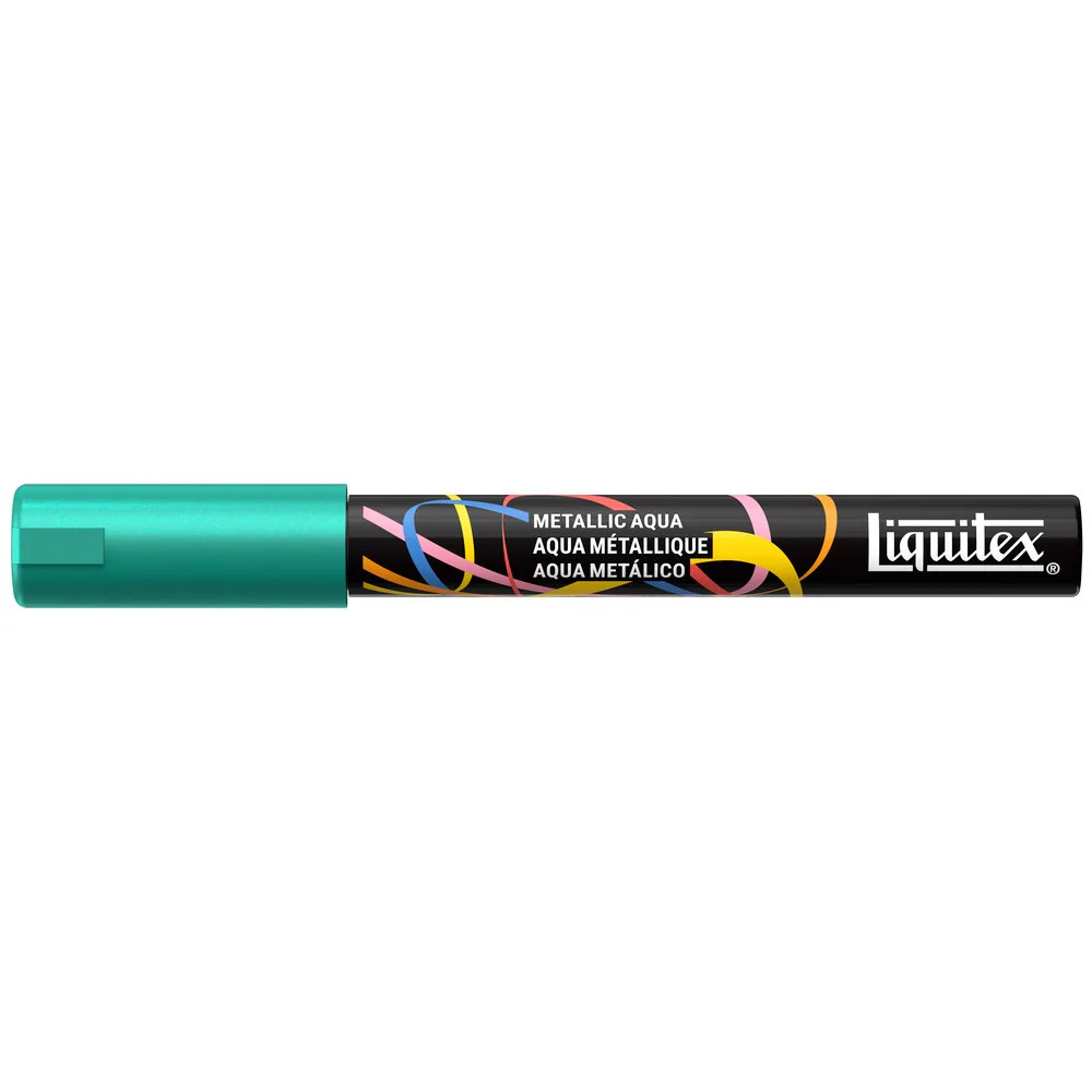 Liquitex Marker - Metallic Aqua - Image 3
