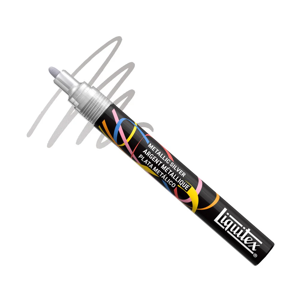 Liquitex Marker - Metallic Silver - Image 2
