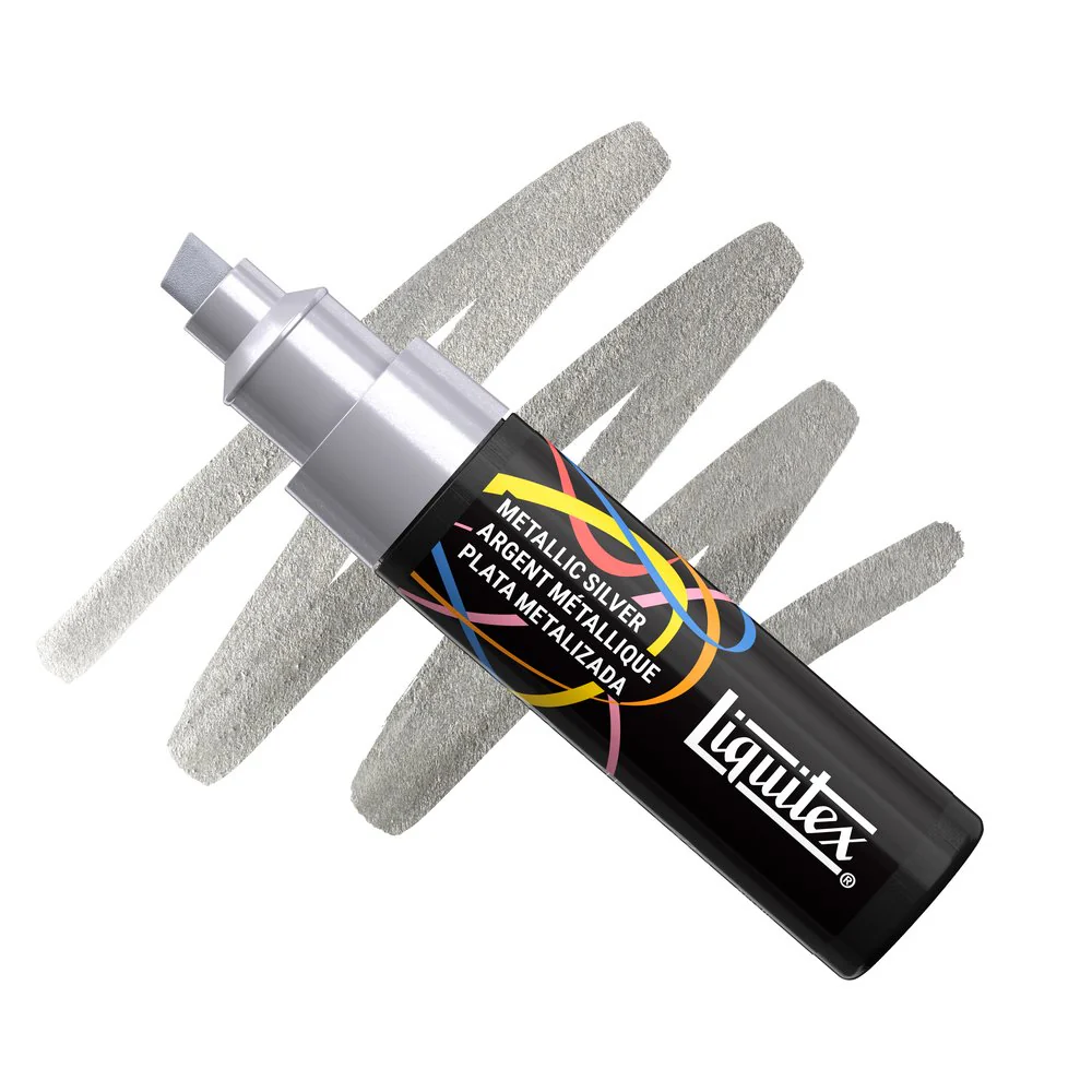 Liquitex Marker - Metallic Silver - Image 3