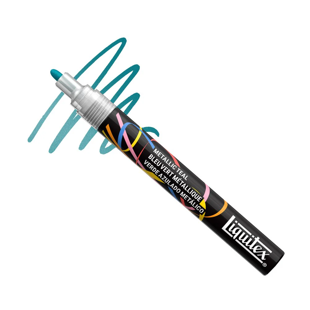 Liquitex Marker - Metallic Teal - Image 2