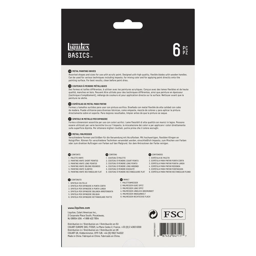 Metal Painting Knives Set - 6 Pack - Image 3