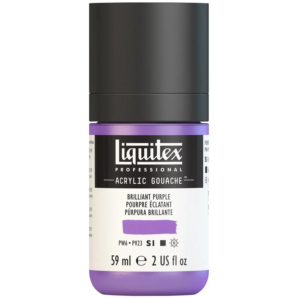 Professional Acrylic Gouache - Brilliant Purple - Image 2