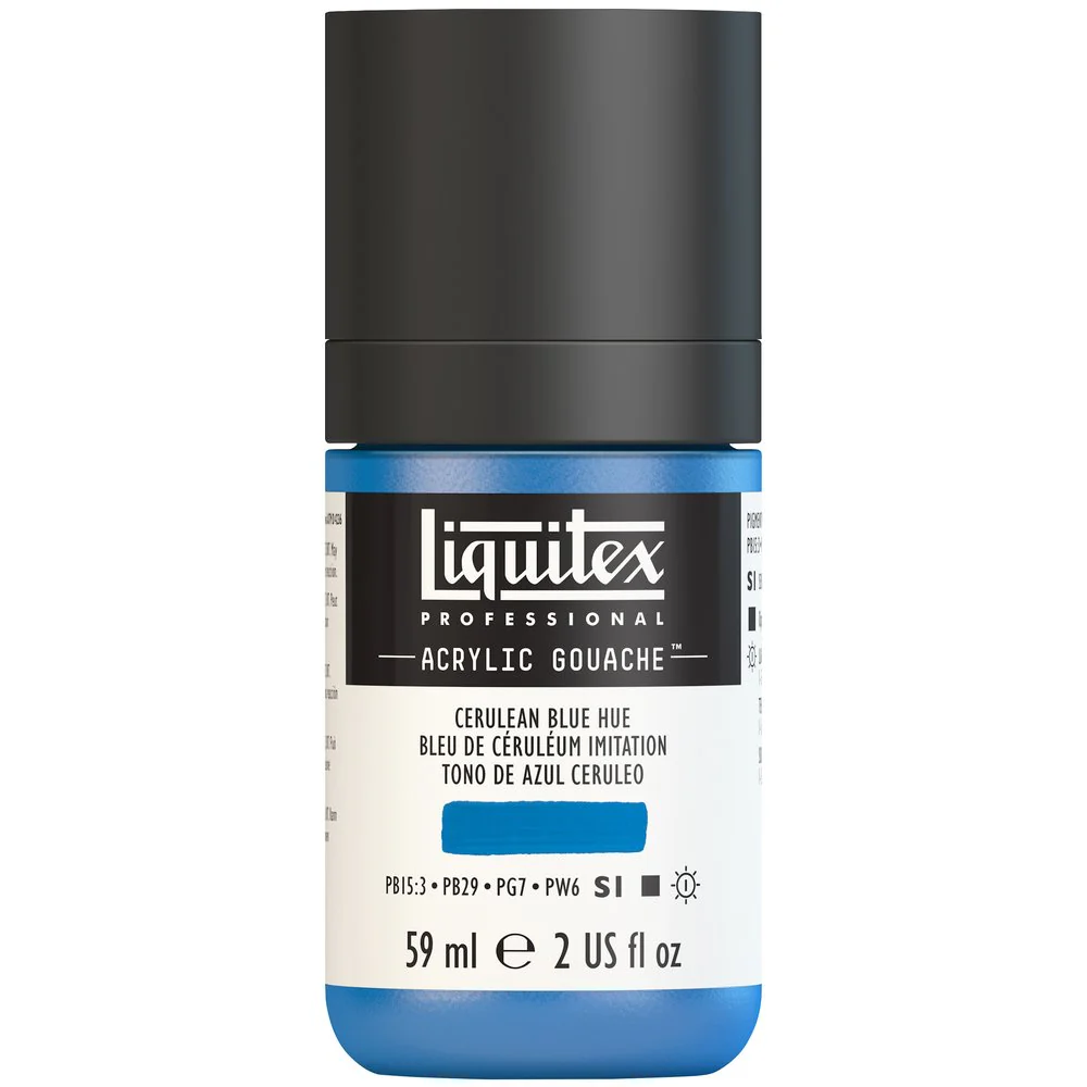 Professional Acrylic Gouache - Cerulean Blue Hue - Image 2