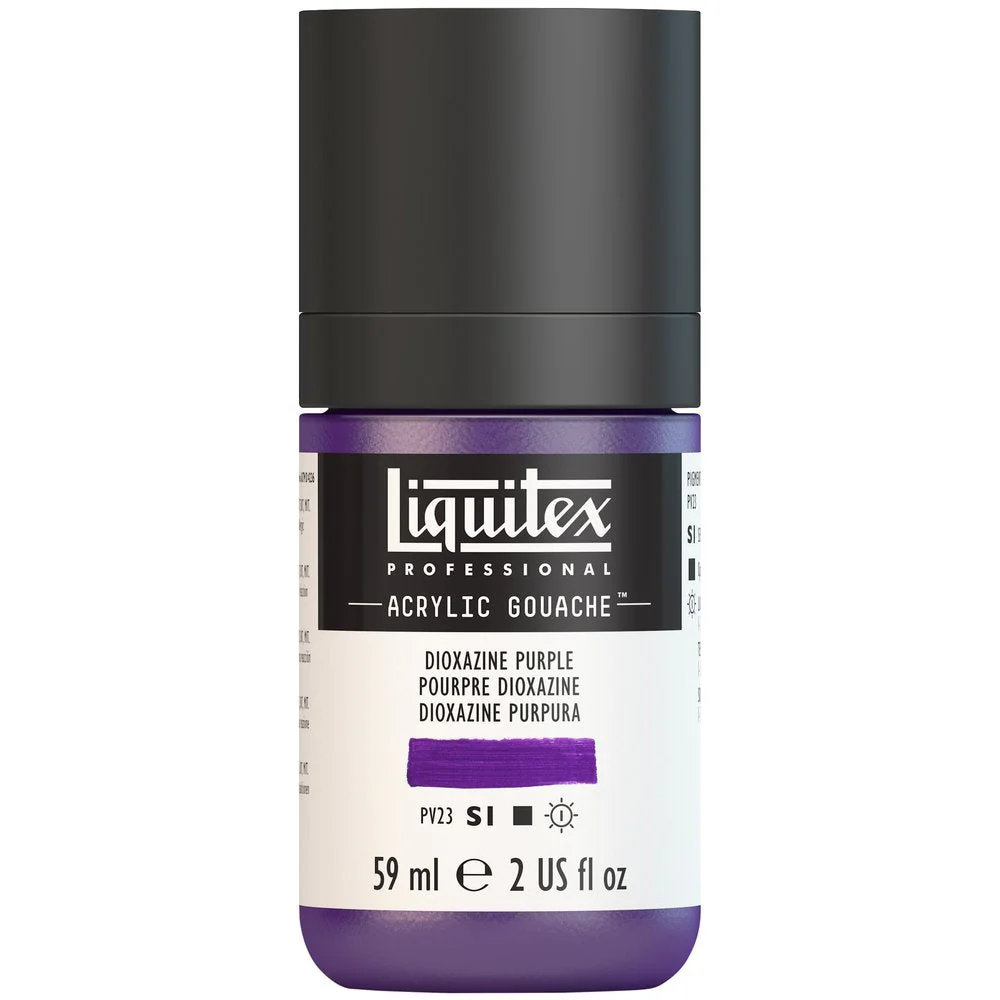 Professional Acrylic Gouache - Dioxazine Purple - Image 2