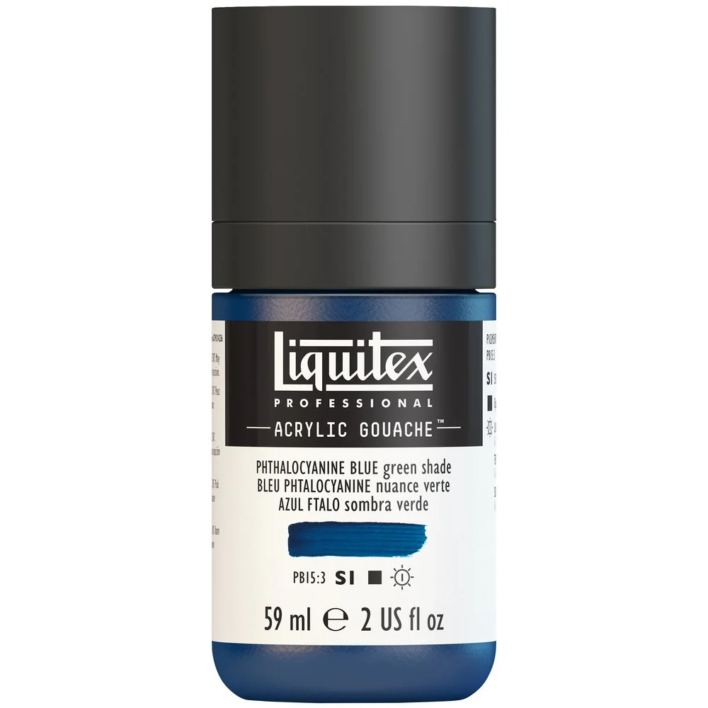 Professional Acrylic Gouache - Phthalocyanine Blue Green Shade - Image 2