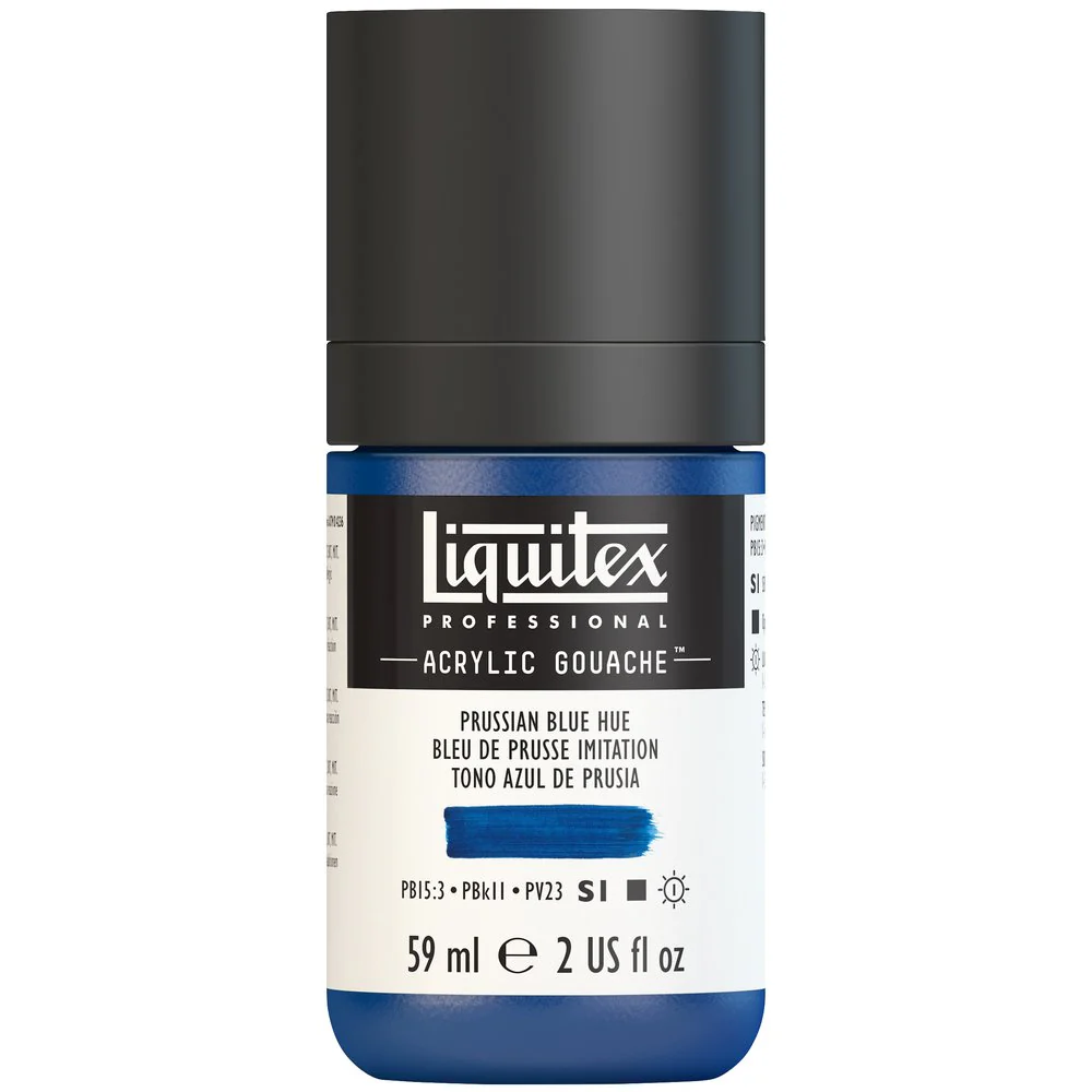 Professional Acrylic Gouache - Prussian Blue Hue - Image 2