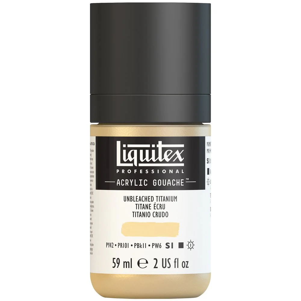 Professional Acrylic Gouache - Unbleached Titanium - Image 2