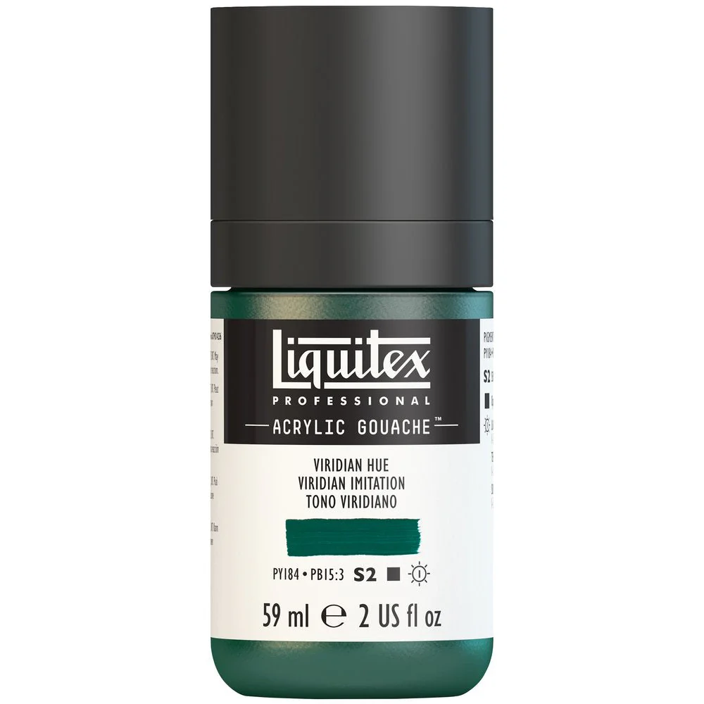 Professional Acrylic Gouache - Viridian Hue - Image 2