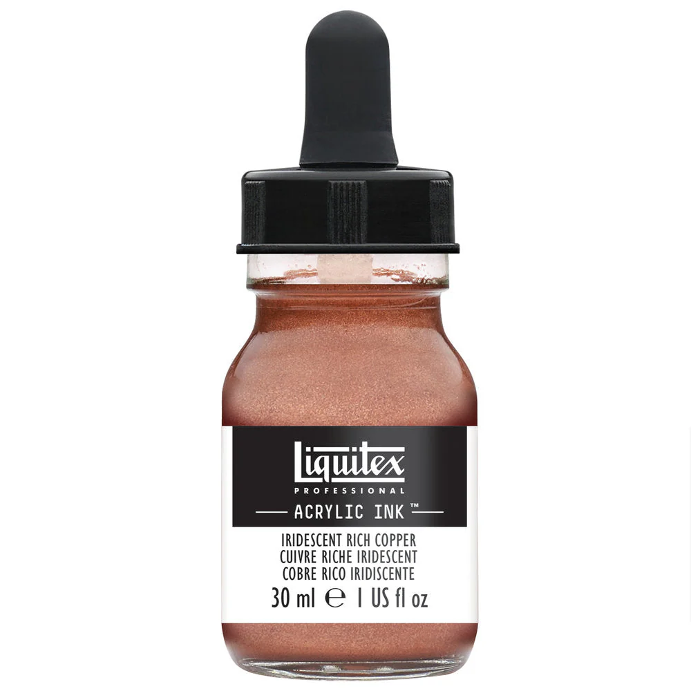 Professional Acrylic Ink - Iridescent Rich Copper - Image 2
