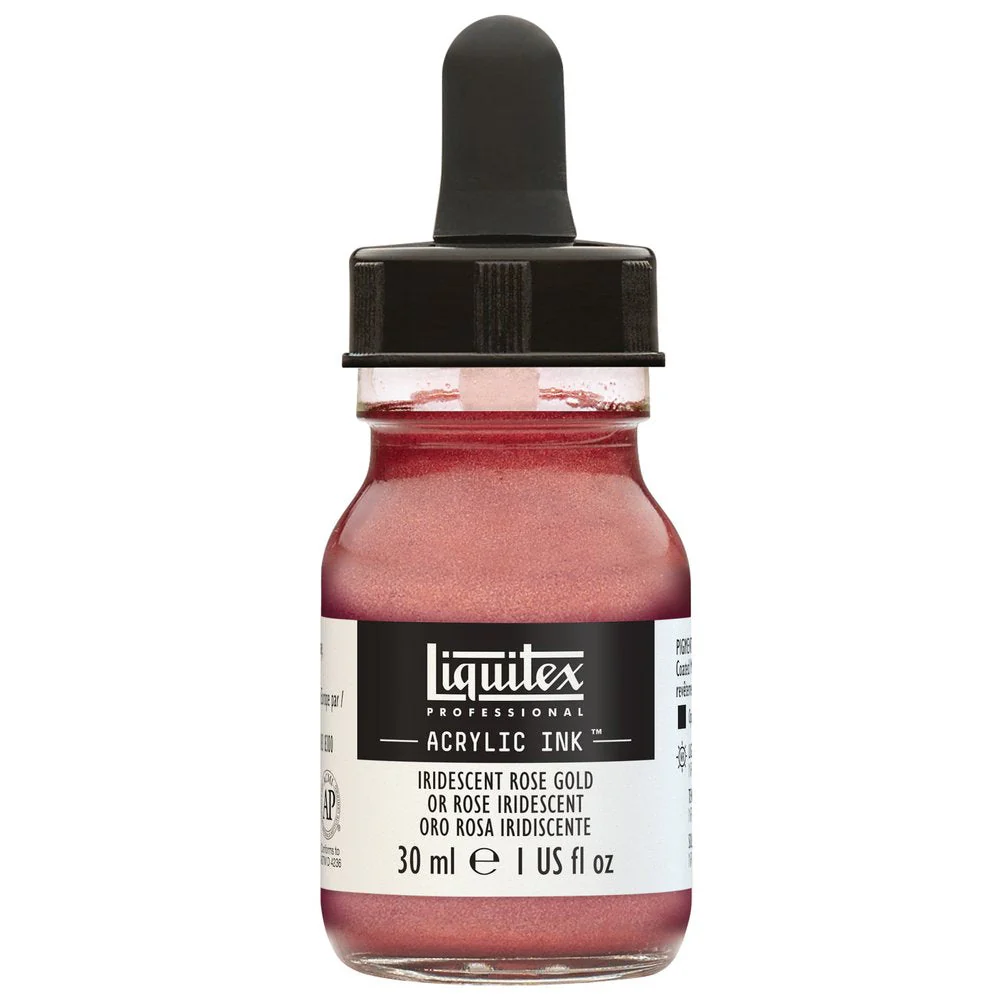Professional Acrylic Ink - Iridescent Rose Gold - Image 2