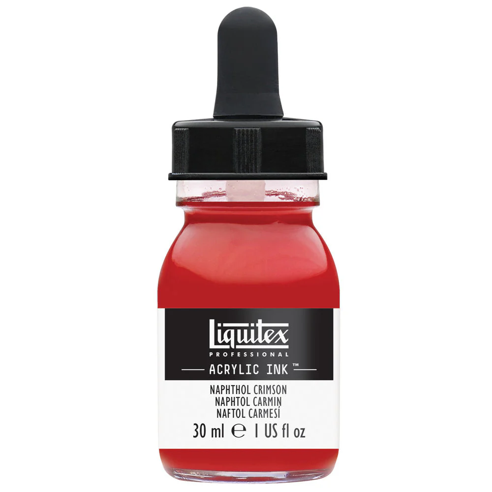 Professional Acrylic Ink - Naphthol Crimson - Image 2