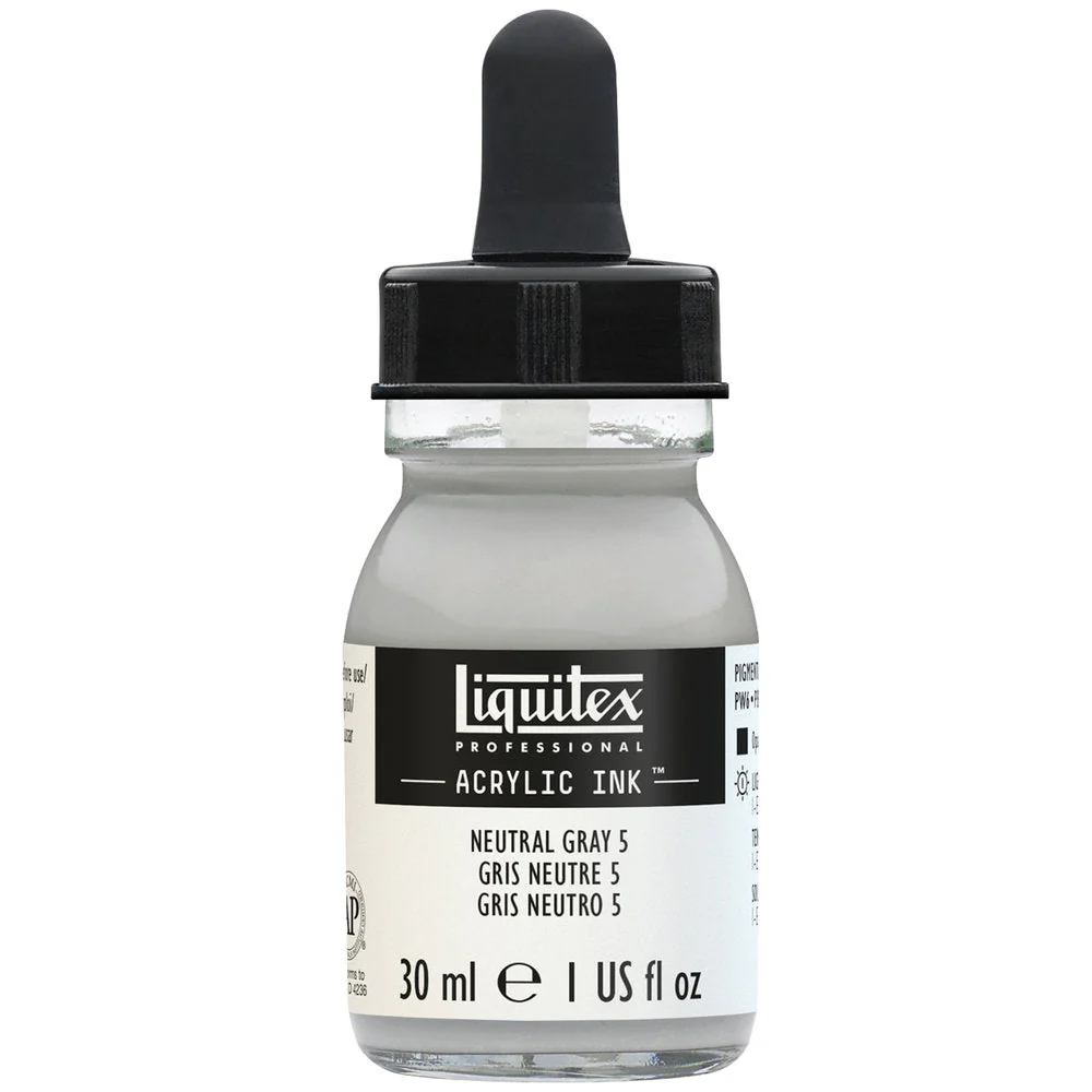 Professional Acrylic Ink - Neutral Gray 5 - Image 2