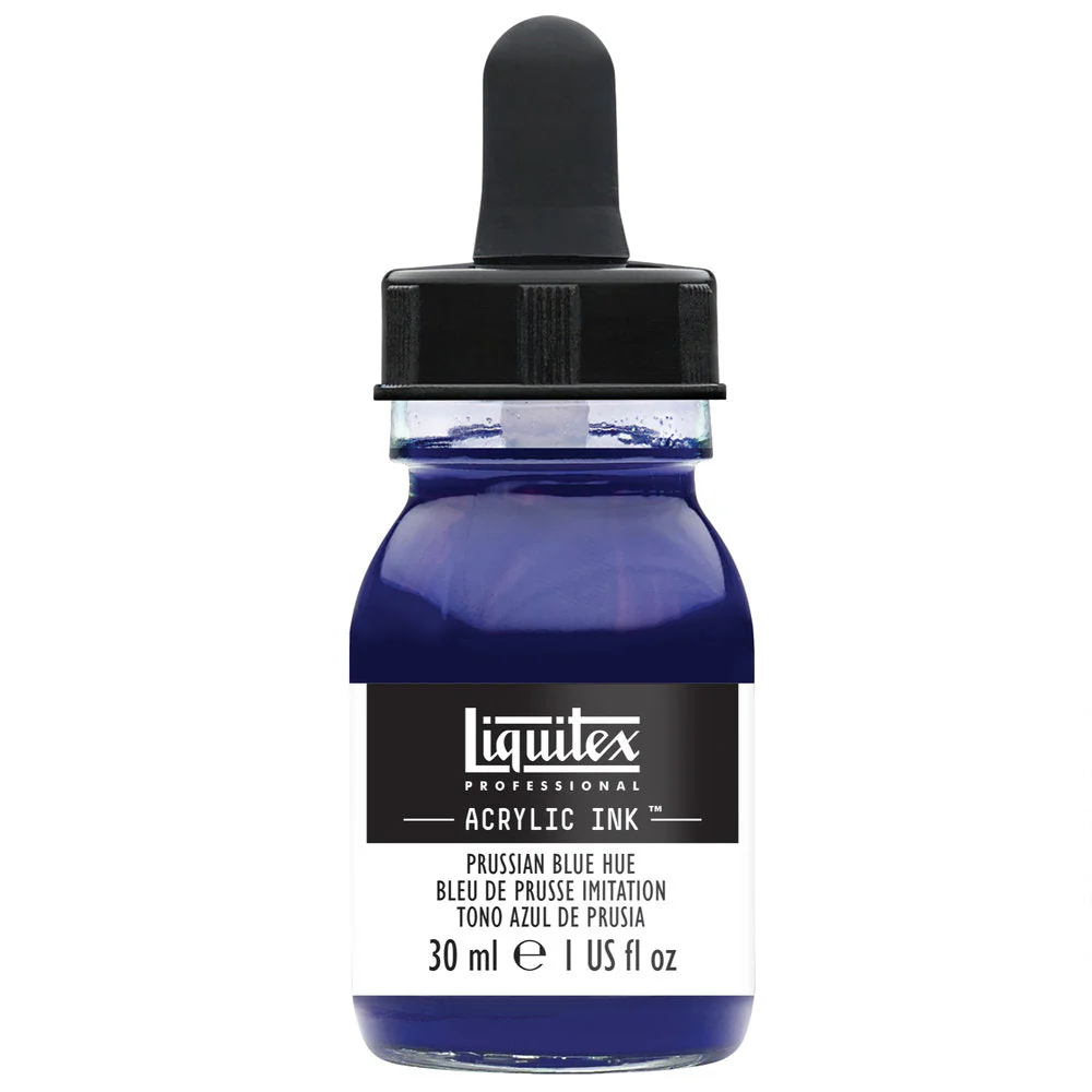 Professional Acrylic Ink - Prussian Blue Hue - Image 2