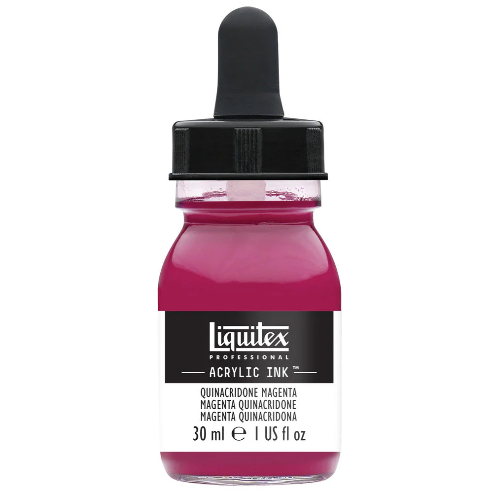 Professional Acrylic Ink - Quinacridone Magenta - Image 2