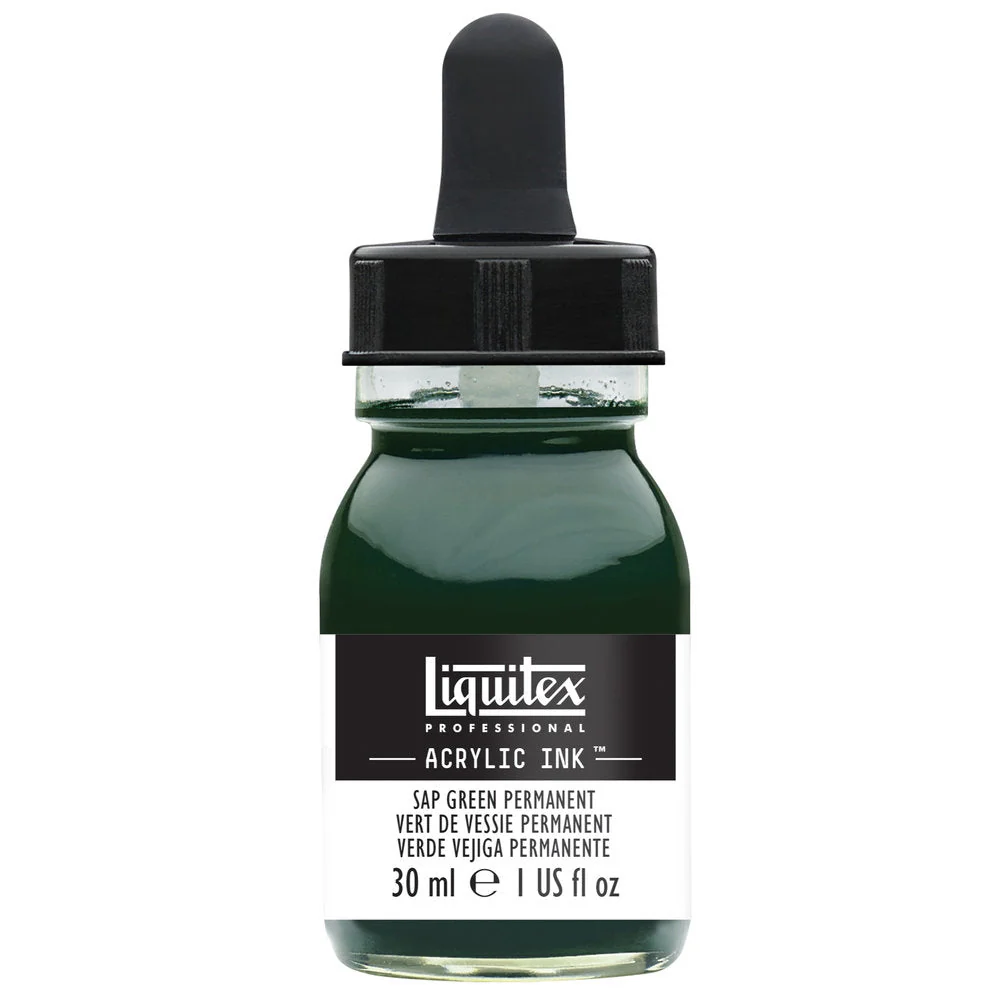 Professional Acrylic Ink - Sap Green Permanent - Image 2
