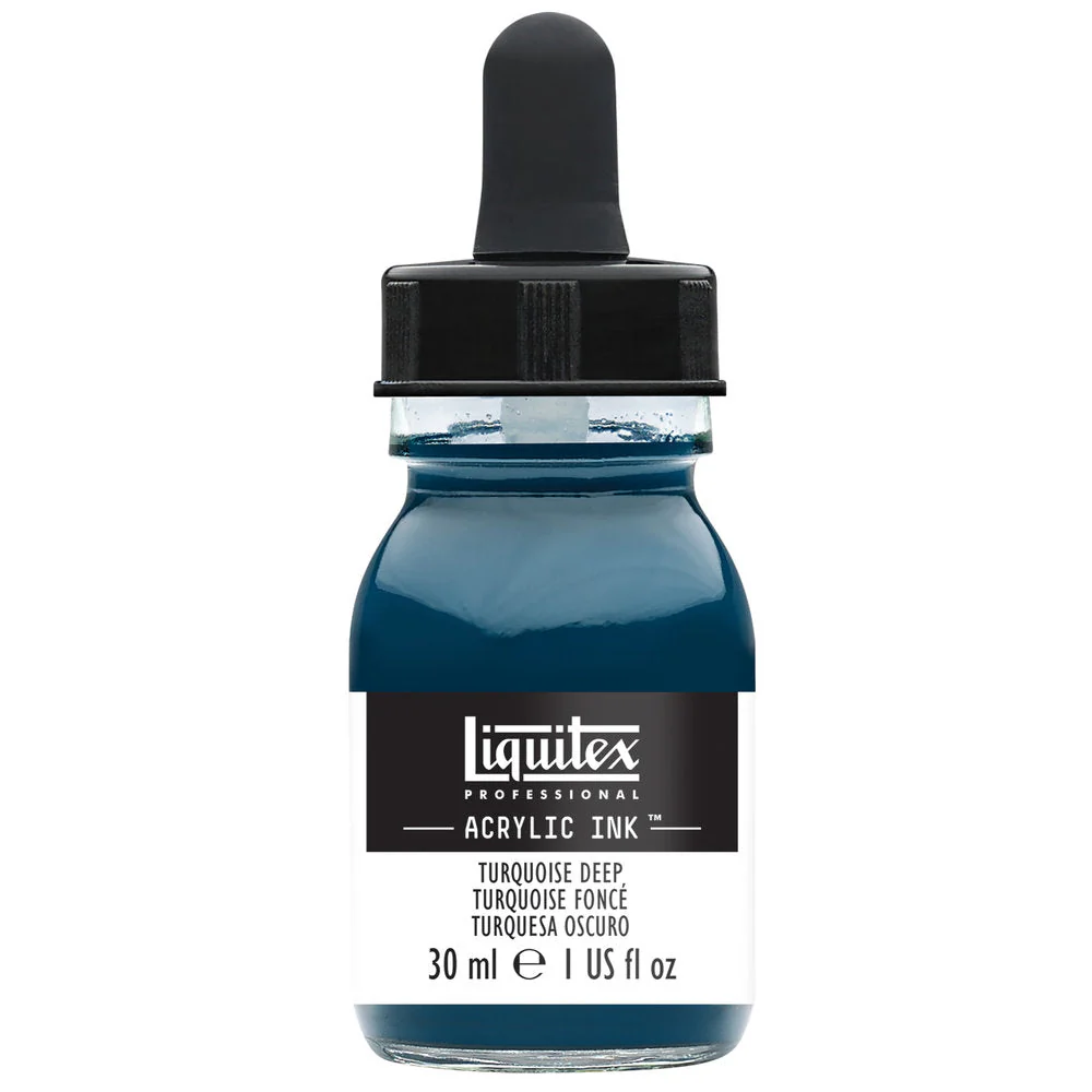 Professional Acrylic Ink - Turquoise Deep - Image 2