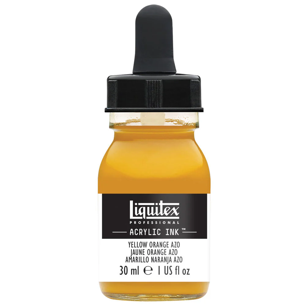 Professional Acrylic Ink - Yellow Orange Azo - Image 2