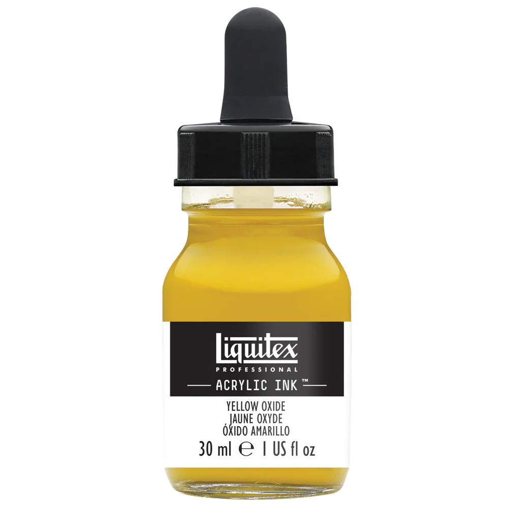 Professional Acrylic Ink - Yellow Oxide - Image 2