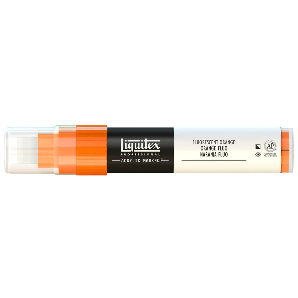 Professional Acrylic Marker - Fluorescent Orange - Image 3