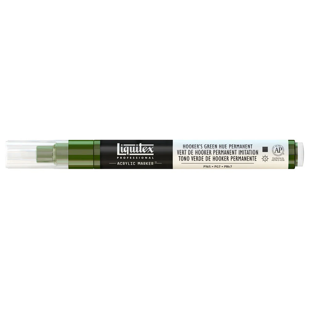 Professional Acrylic Marker - Hooker’s Green Hue Permanent - Image 4