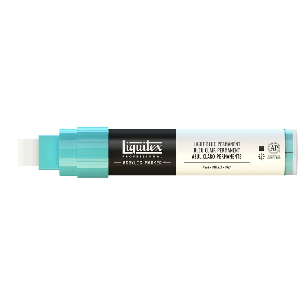 Professional Acrylic Marker - Light Blue Permanent - Image 3