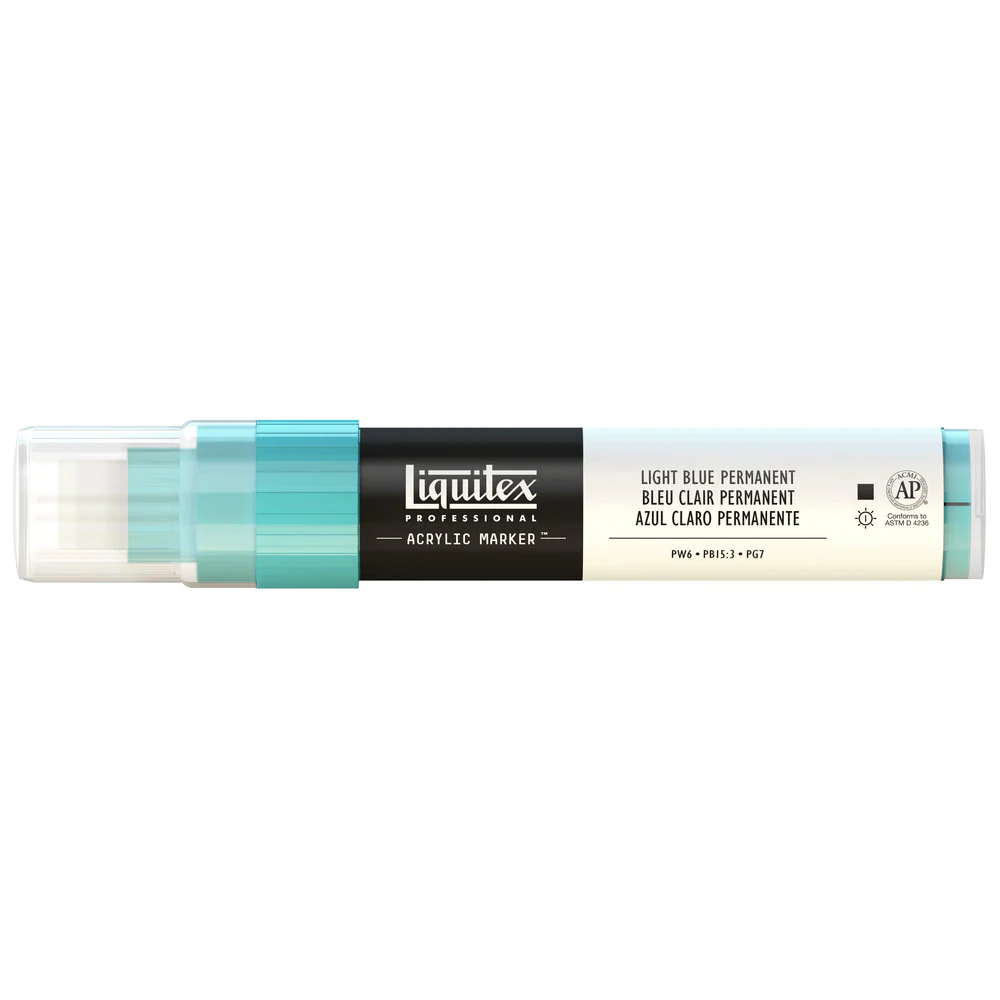 Professional Acrylic Marker - Light Blue Permanent - Image 5