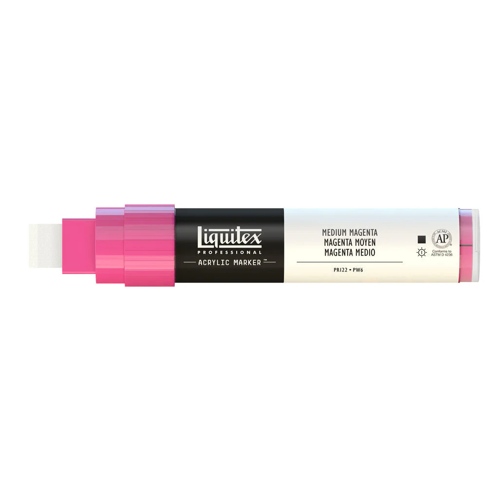 Professional Acrylic Marker - Medium Magenta - Image 3