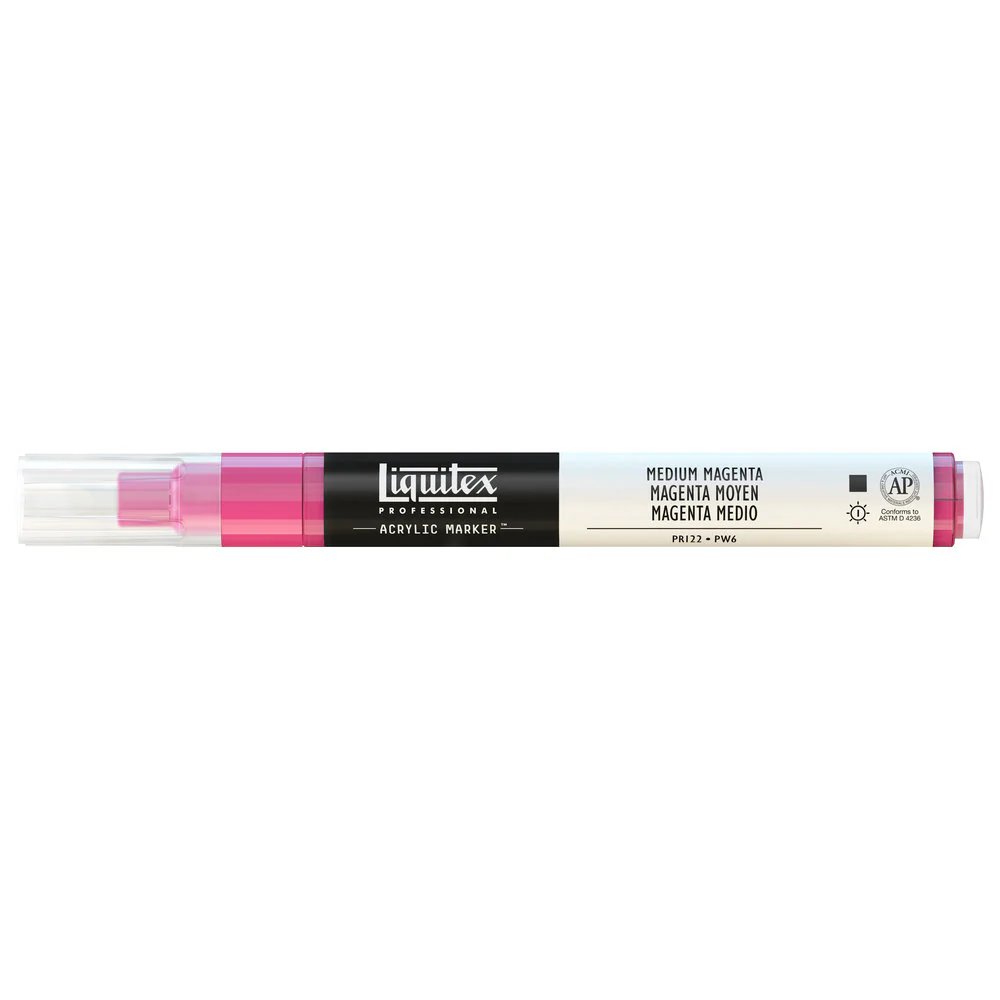 Professional Acrylic Marker - Medium Magenta - Image 5