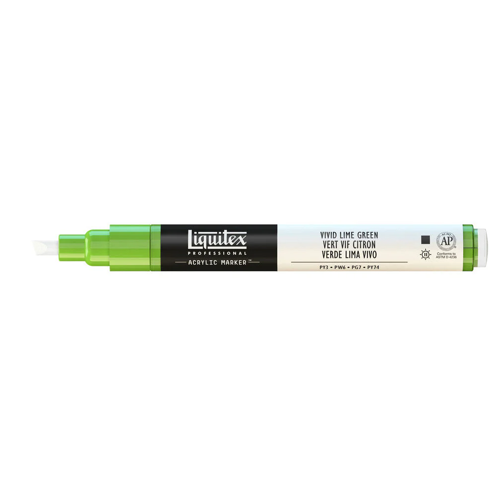 Professional Acrylic Marker - Vivid Lime Green - Image 2