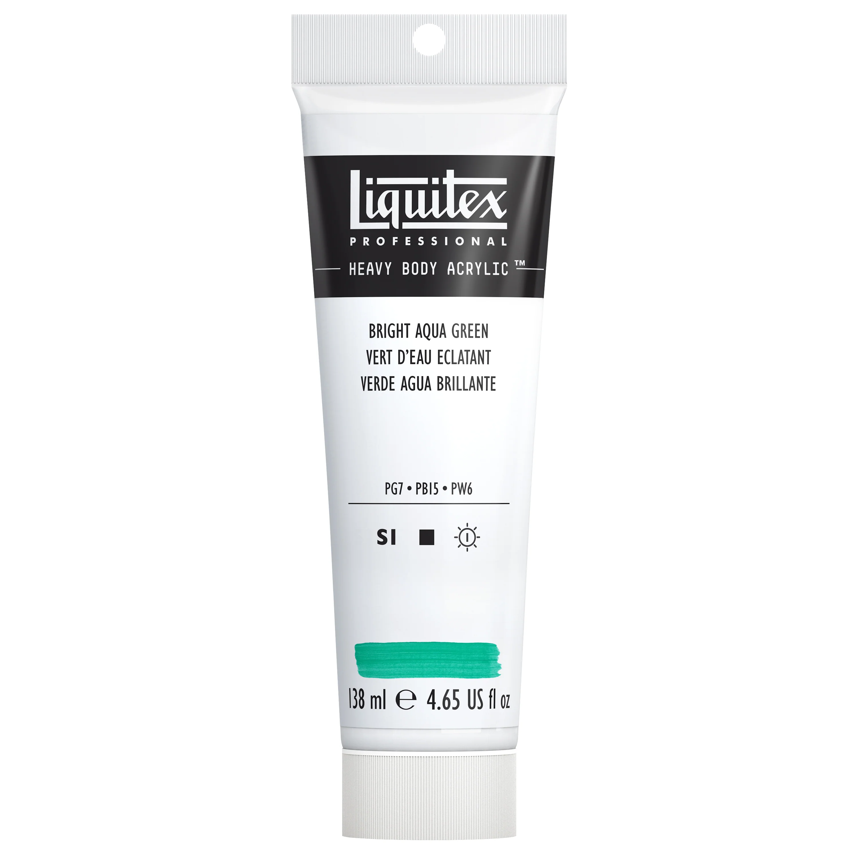 Professional Heavy Body Acrylic - Bright Aqua Green - Image 3