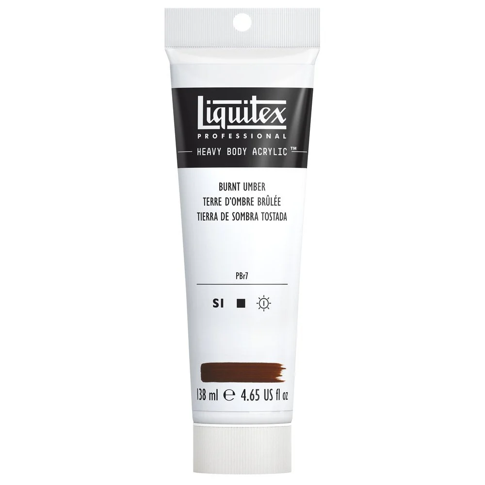 Professional Heavy Body Acrylic - Burnt Umber - Image 3