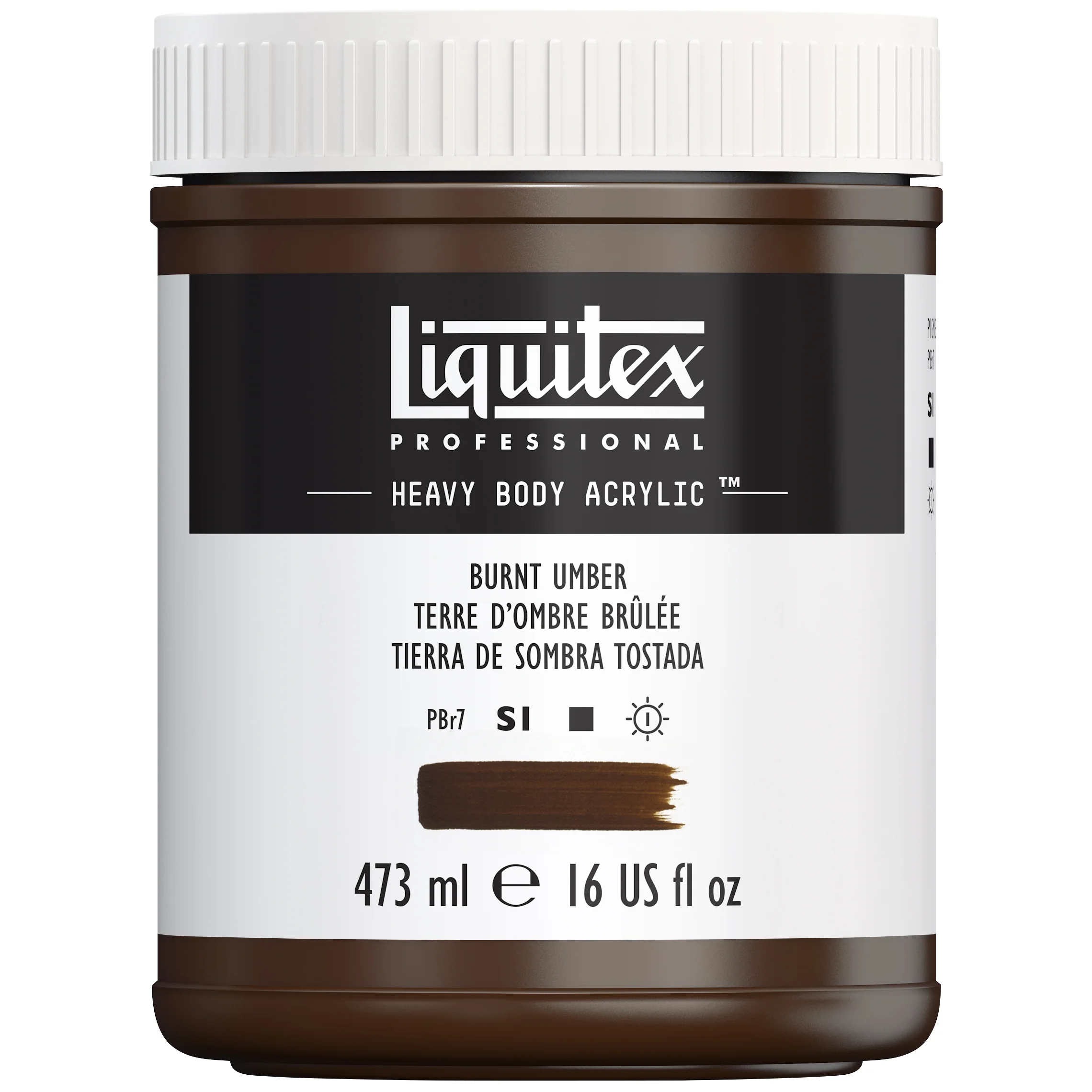 Professional Heavy Body Acrylic - Burnt Umber - Image 4