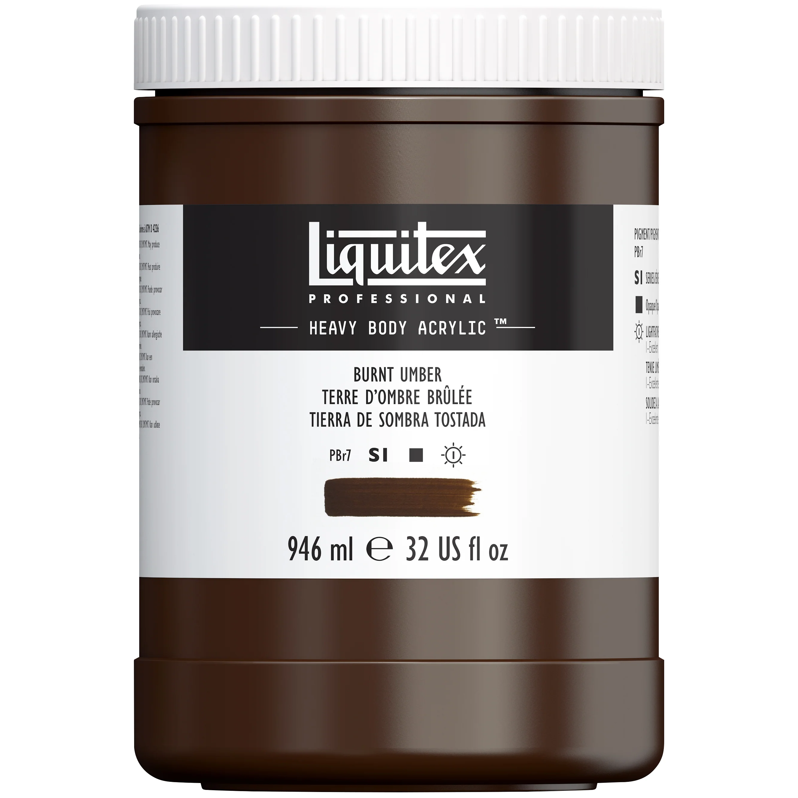 Professional Heavy Body Acrylic - Burnt Umber - Image 5