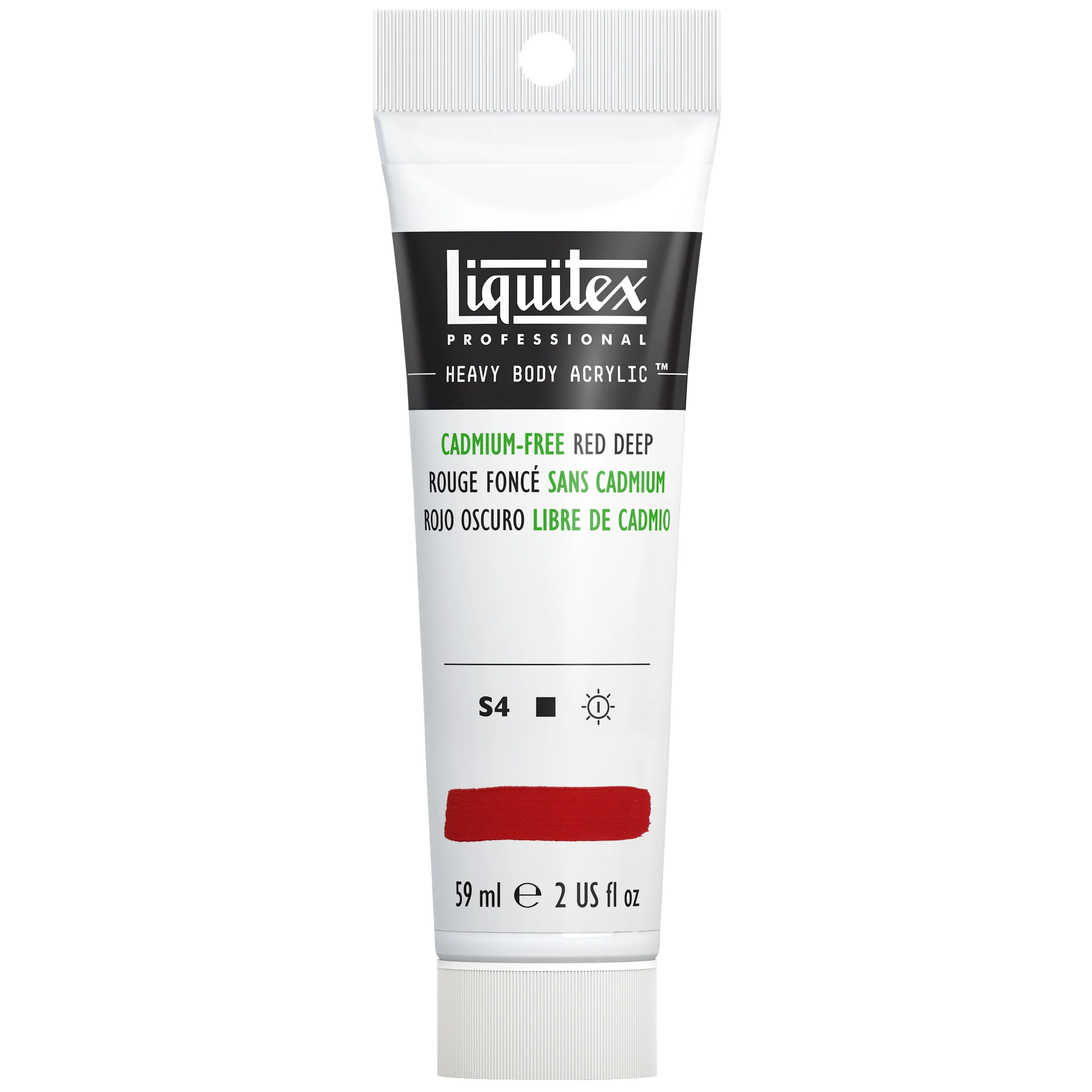 Professional Heavy Body Acrylic - Cadmium-Free Red Deep - Image 2