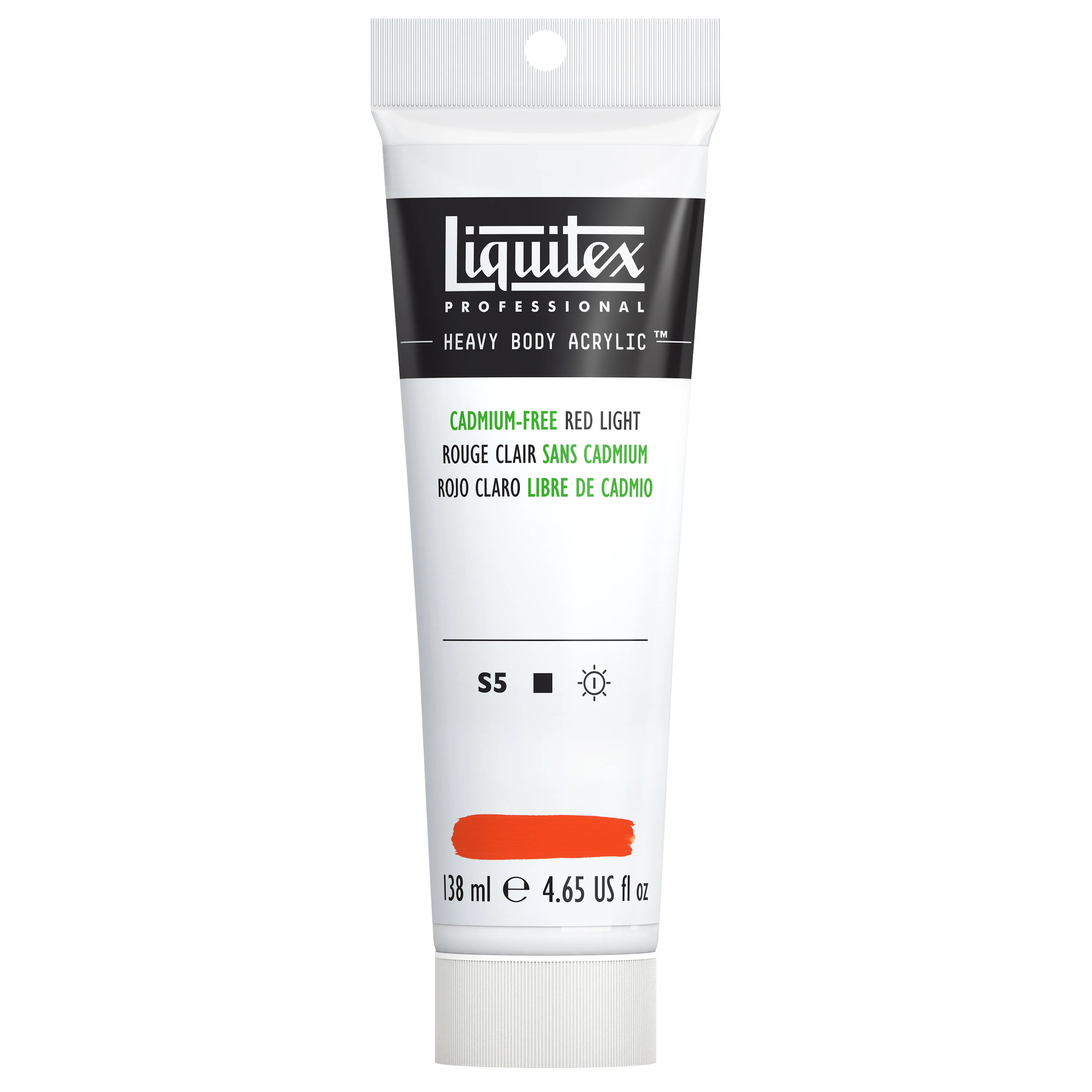 Professional Heavy Body Acrylic - Cadmium-Free Red Light - Image 4