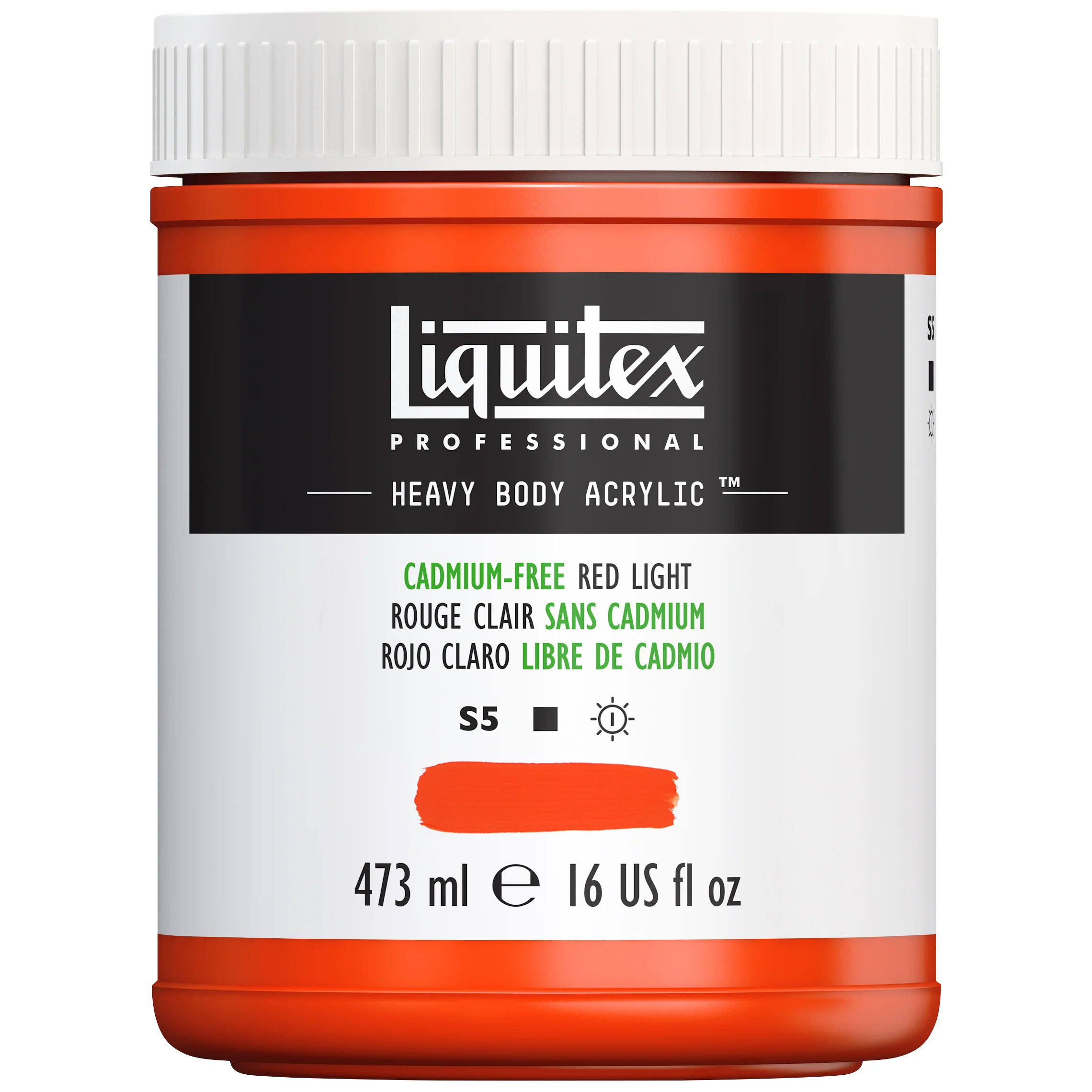 Professional Heavy Body Acrylic - Cadmium-Free Red Light - Image 5